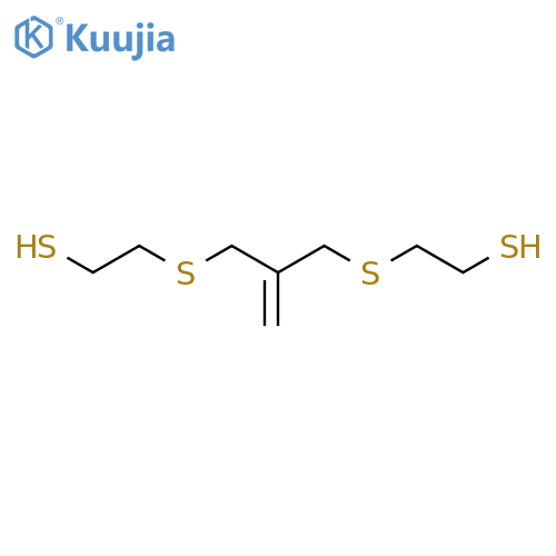 2-[2-(2-Sulfanylethylsulfanylmethyl)prop-2-enylsulfanyl]ethanethiol structure