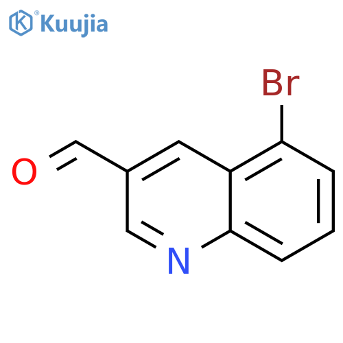 3-Quinolinecarboxaldehyde, 5-bromo- structure