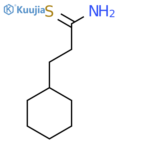 3-cyclohexylpropanethioamide structure