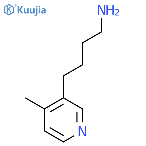 4-(4-methylpyridin-3-yl)butan-1-amine structure