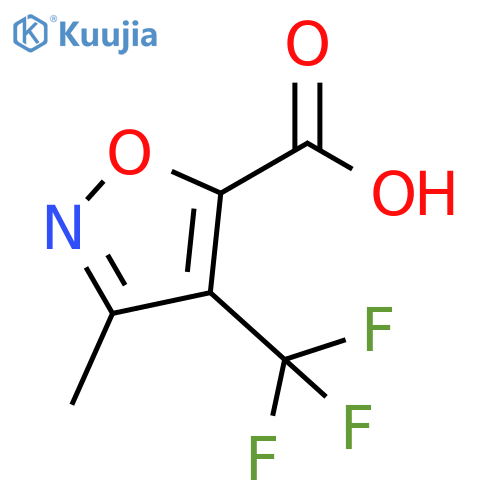 5-Isoxazolecarboxylic acid, 3-methyl-4-(trifluoromethyl)- structure