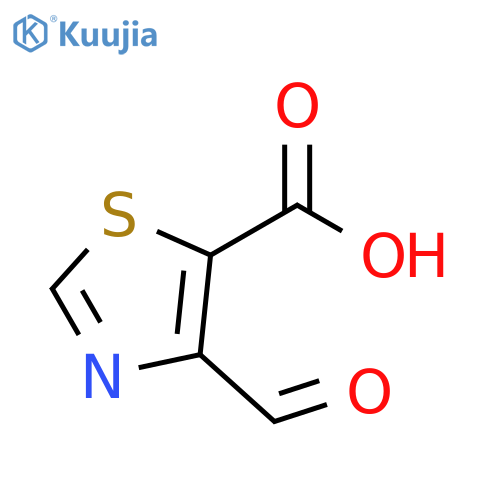 4-formyl-1,3-thiazole-5-carboxylic acid structure