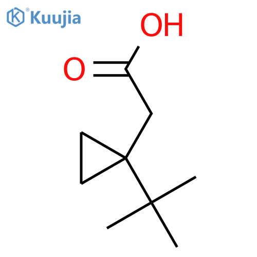 2-(1-tert-butylcyclopropyl)acetic acid structure