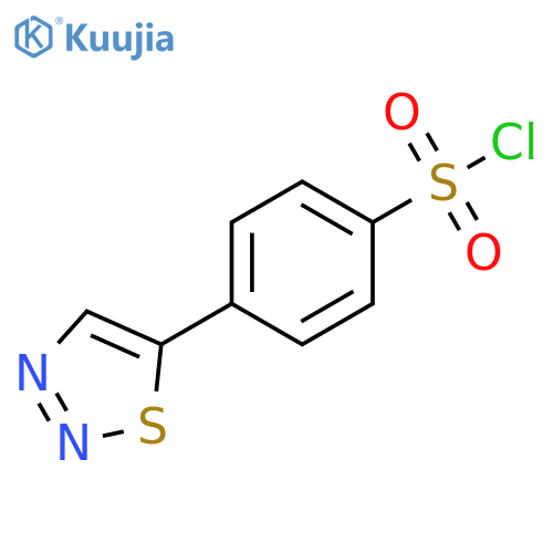 Benzenesulfonyl chloride, 4-(1,2,3-thiadiazol-5-yl)- structure