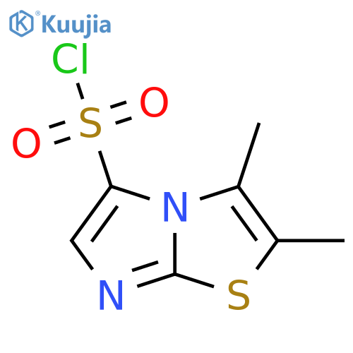 2,3-dimethylimidazo2,1-b1,3thiazole-5-sulfonyl chloride structure