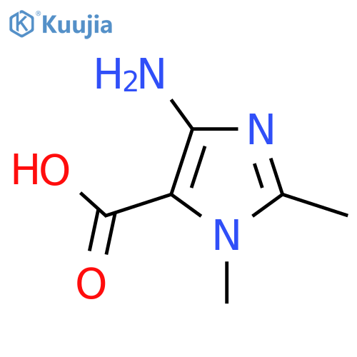 5-amino-2,3-dimethyl-imidazole-4-carboxylic acid structure
