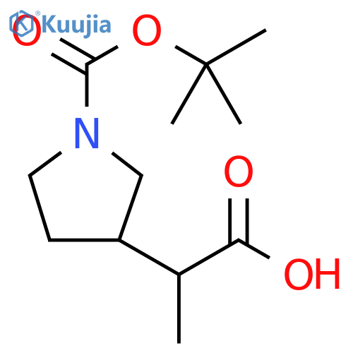 2-(1-[(TERT-BUTOXY)CARBONYL]PYRROLIDIN-3-YL)PROPANOIC ACID structure