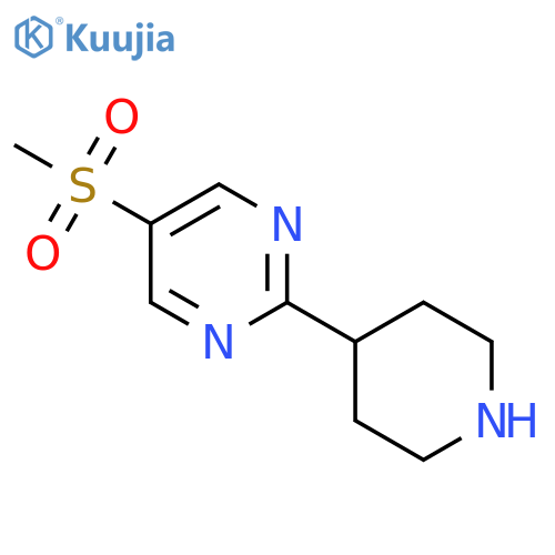5-Methanesulfonyl-2-(piperidin-4-yl)pyrimidine structure