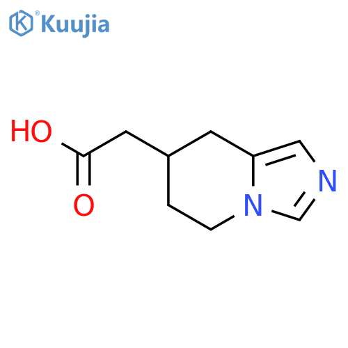 2-{5H,6H,7H,8H-imidazo1,5-apyridin-7-yl}acetic acid structure