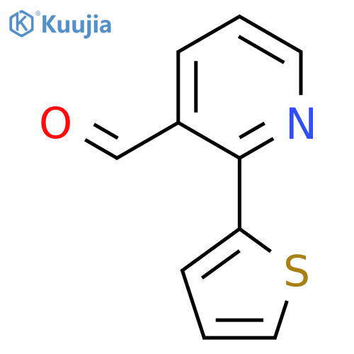 2-(thiophen-2-yl)pyridine-3-carbaldehyde structure