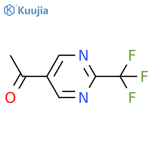 1-[2-(trifluoromethyl)pyrimidin-5-yl]ethanone structure