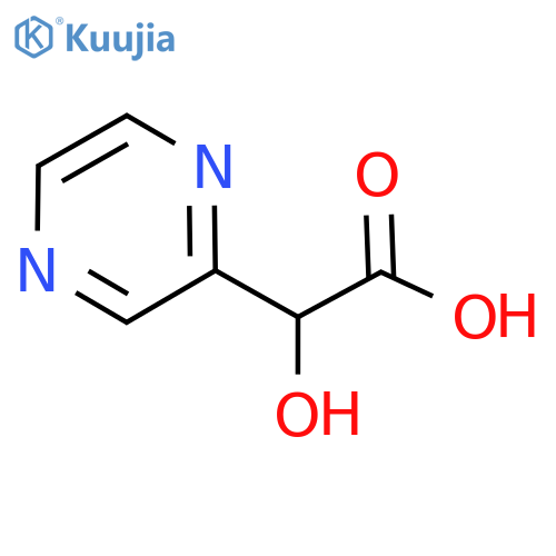 2-hydroxy-2-(pyrazin-2-yl)acetic acid structure