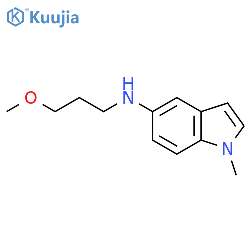 N-(3-methoxypropyl)-1-methyl-1H-indol-5-amine structure