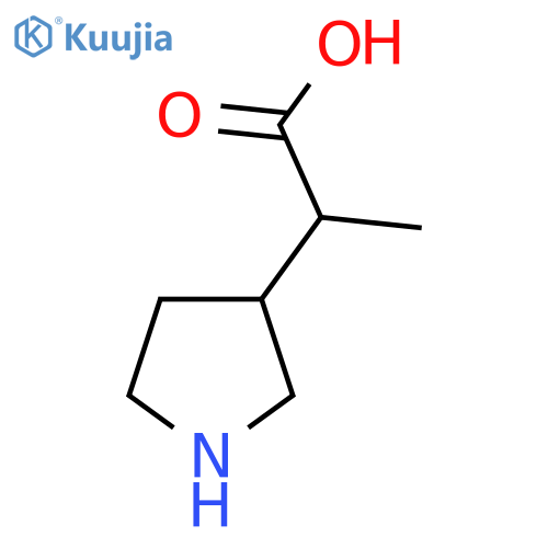 2-(Pyrrolidin-3-yl)propanoic acid structure