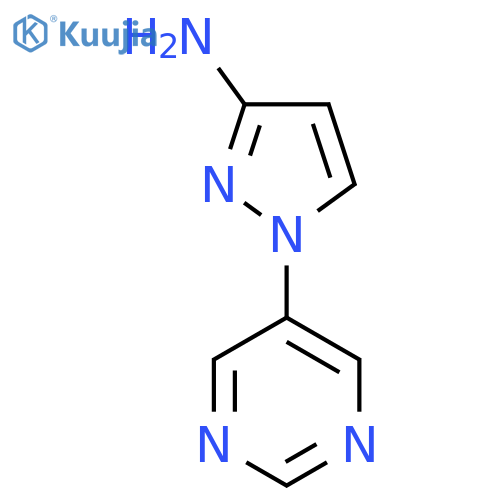 1-(Pyrimidin-5-yl)-1H-pyrazol-3-amine structure