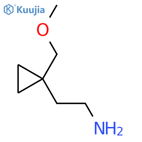 2-1-(methoxymethyl)cyclopropylethan-1-amine structure