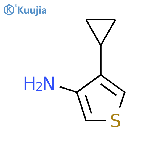 4-cyclopropylthiophen-3-amine structure