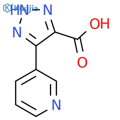 4-(pyridin-3-yl)-1H-1,2,3-triazole-5-carboxylic acid structure