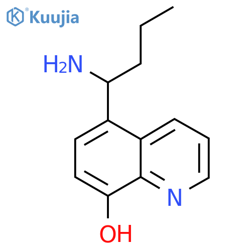 5-(1-aminobutyl)quinolin-8-ol structure