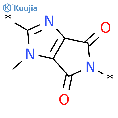 Poly(1,4,5,6-tetrahydro-1-methyl-4,6-dioxopyrrolo[3,4-d]imidazole-2,5-diyl) structure