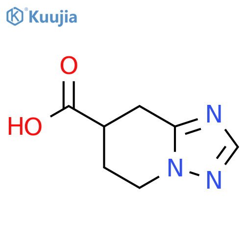5H,6H,7H,8H-1,2,4triazolo1,5-apyridine-7-carboxylic acid structure