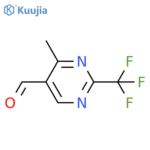 4-Methyl-2-(trifluoromethyl)pyrimidine-5-carbaldehyde structure