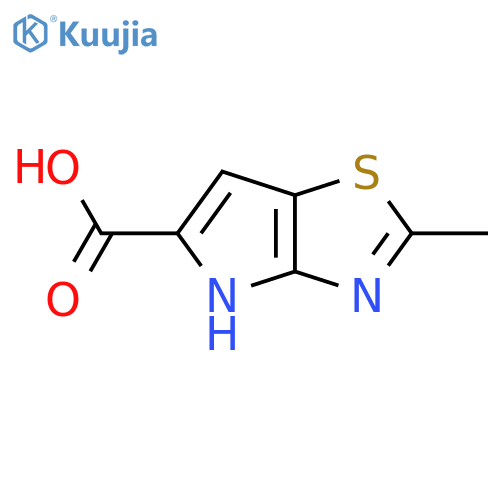 2-methyl-4H-pyrrolo2,3-d1,3thiazole-5-carboxylic acid structure