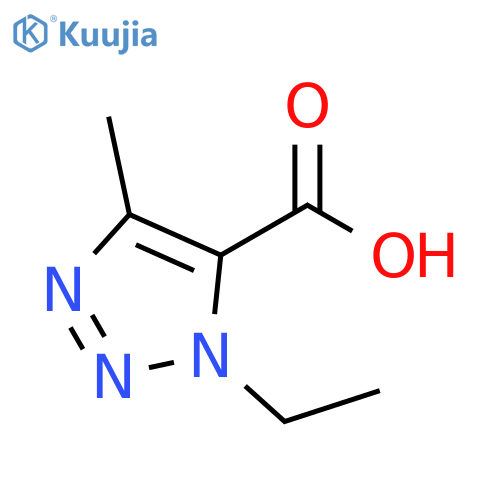 1-ethyl-4-methyl-1H-1,2,3-triazole-5-carboxylic acid structure
