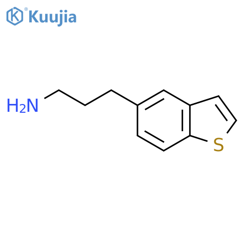 3-(1-Benzothiophen-5-yl)propan-1-amine structure