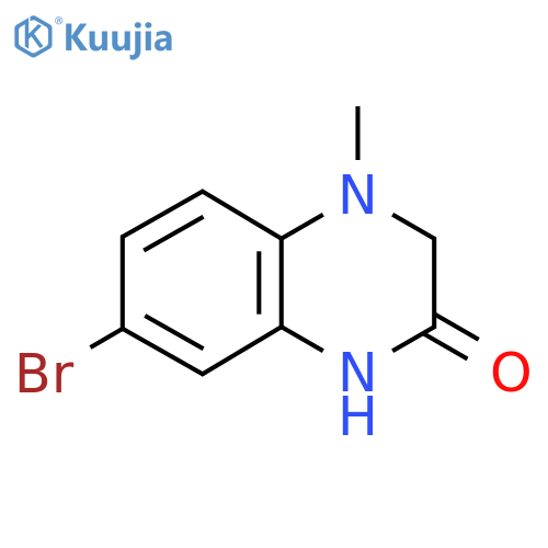 7-bromo-4-methyl-1,2,3,4-tetrahydroquinoxalin-2-one structure