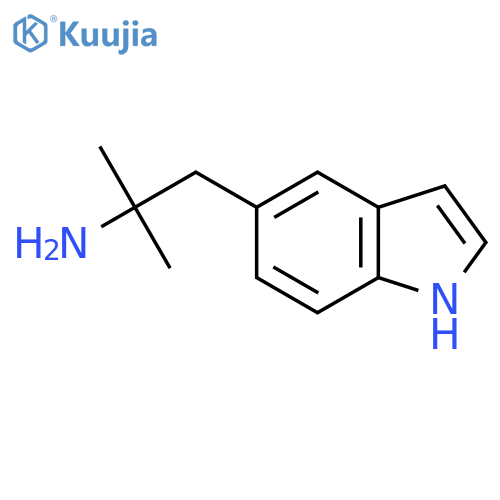 1-(1H-indol-5-yl)-2-methylpropan-2-amine structure