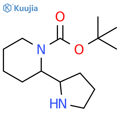 tert-butyl 2-(pyrrolidin-2-yl)piperidine-1-carboxylate structure