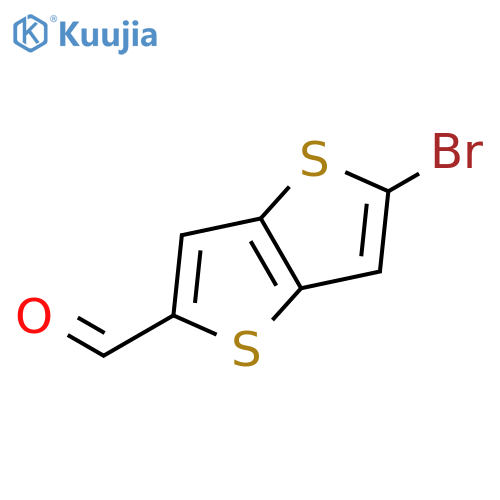 5-bromothieno3,2-bthiophene-2-carbaldehyde structure