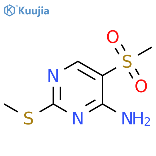 4-Pyrimidinamine, 5-(methylsulfonyl)-2-(methylthio)- structure