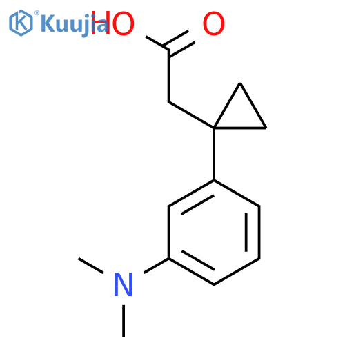 2-{1-3-(dimethylamino)phenylcyclopropyl}acetic acid structure