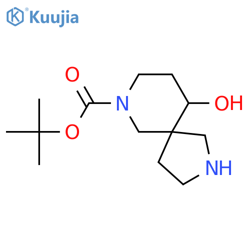 tert-butyl 10-hydroxy-2,7-diazaspiro[4.5]decane-7-carboxylate structure