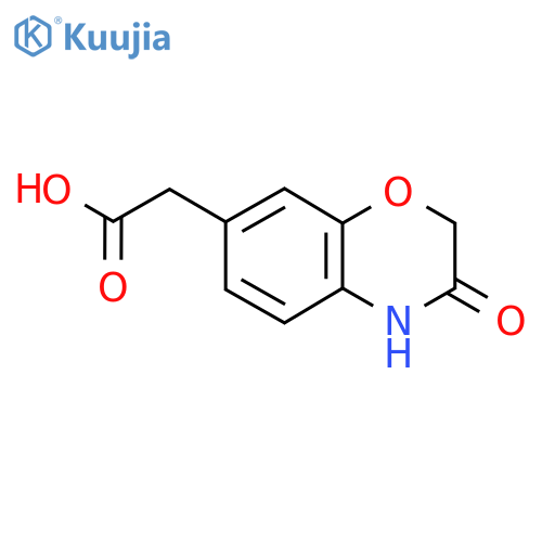 2-(3-Oxo-3,4-dihydro-2H-benzo[b][1,4]oxazin-7-yl)acetic acid structure