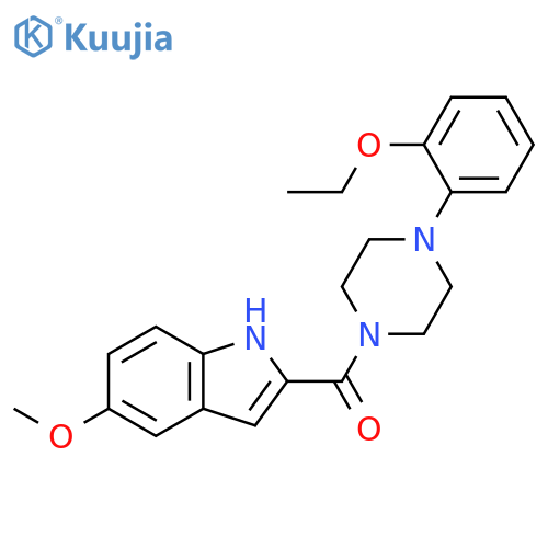 Piperazine, 1-(2-ethoxyphenyl)-4-[(5-methoxy-1H-indol-2-yl)carbonyl]- structure