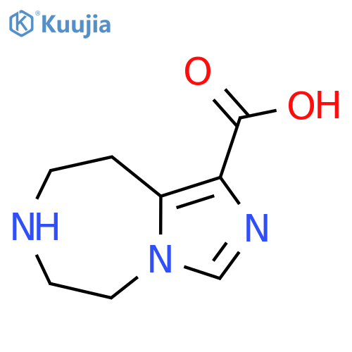 5H,6H,7H,8H,9H-imidazo1,5-d1,4diazepine-1-carboxylic acid structure