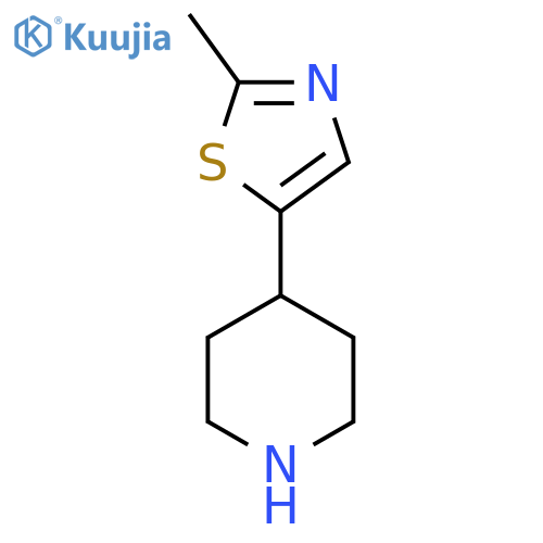 4-(2-methyl-1,3-thiazol-5-yl)piperidine structure