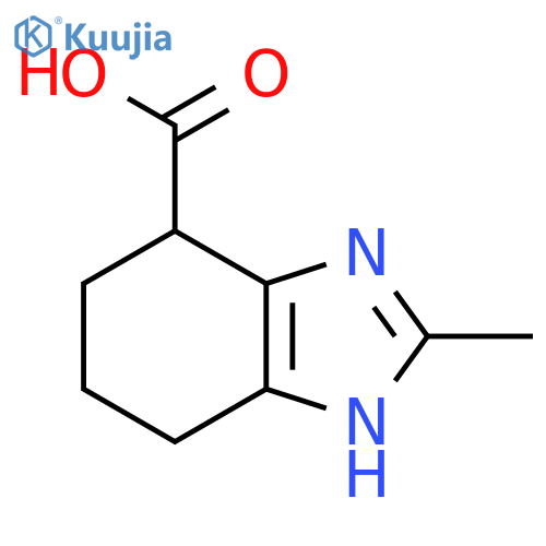 2-methyl-4,5,6,7-tetrahydro-1H-1,3-benzodiazole-4-carboxylic acid structure