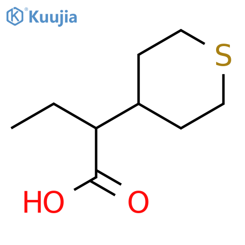 2H-Thiopyran-4-acetic acid, α-ethyltetrahydro- structure