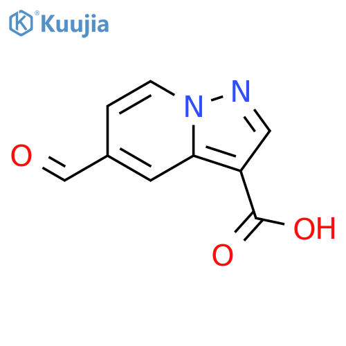 5-formylpyrazolo1,5-apyridine-3-carboxylic acid structure