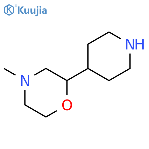 4-methyl-2-(piperidin-4-yl)morpholine structure