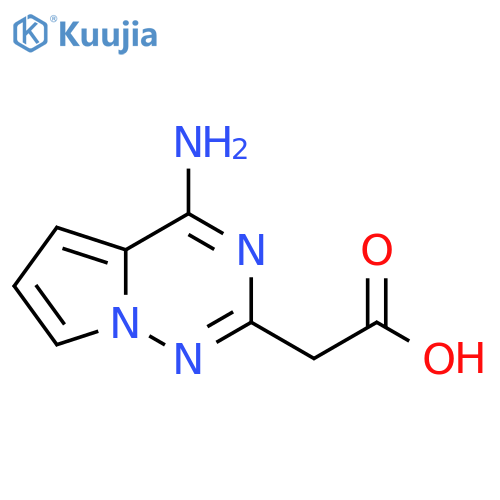 2-{4-aminopyrrolo[2,1-f][1,2,4]triazin-2-yl}acetic acid structure
