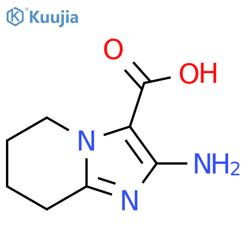 2-amino-5H,6H,7H,8H-imidazo1,2-apyridine-3-carboxylic acid structure