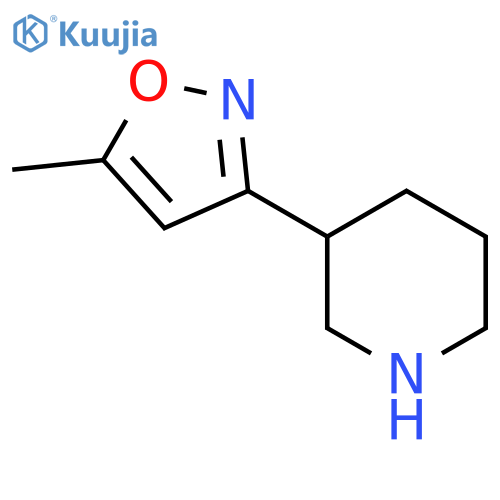 3-(5-Methyl-1,2-oxazol-3-yl)piperidine structure