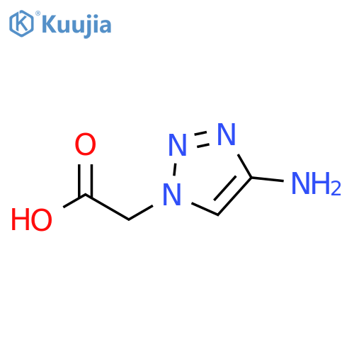 2-(4-amino-1H-1,2,3-triazol-1-yl)acetic acid structure