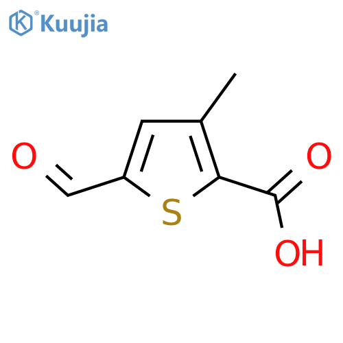 5-formyl-3-methyl-2-Thiophenecarboxylic acid structure