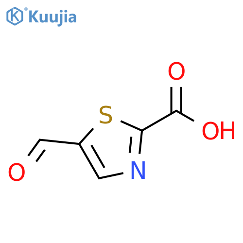 5-formyl-1,3-thiazole-2-carboxylic acid structure